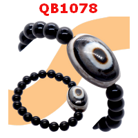 QB1078 : สร้อยข้อมือหินตาสววรค์ อะเก็ต