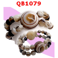 QB1079 : สร้อยข้อมือDZI ตาสวรรค์