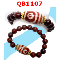 QB1107 : สร้อยข้อมือ DZI 1 ตาภูเขา