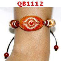 QB1112 : สร้อยข้อมือ DZI ตามังกร