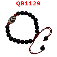 QB1129 : สร้อยข้อมือหินDZI ภูเขา