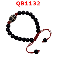 QB1132 : สร้อยข้อมือหินDZI กระดองเต่าจุด