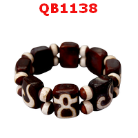 QB1138 : หิน DZI ไฉ่ซิงเอี๊ยสลับหรูยี่ คั่นด้วยหมอยา