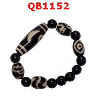 สร้อยข้อมือหิน DZI ลายดาว+ 4 ลาย