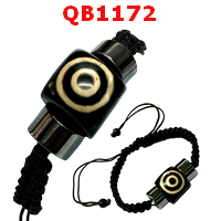 QB1172 : สร้อยข้อมือDZI ตามังกร เชือกถัก