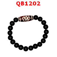 QB1202 : สร้อยข้อมือ DZI 7 ตาสายฟ้า