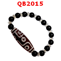 QB2015 : สร้อยข้อมือหินDZI 9 ตา