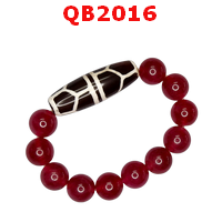 QB2016 : สร้อยข้อมือหินDZI กระดองเต่า