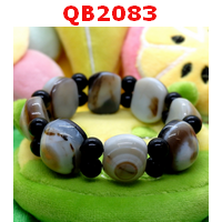 QB2083 : สร้อยข้อมือหินDZI ตาสวรรค์