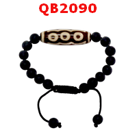 QB2090 : สร้อยข้อมือหินDZI 5 ตา
