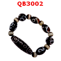 สร้อยข้อมือหินDZI 21 ตา ตะขอ หมอยา ค้างคาว 2 ตา