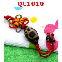 QC1010 : หินทิเบตแขวนมือถือ ลายไฉ่ซิงเอี๊ย