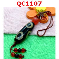 QC1107 : หินทิเบตแขวนมือถือ ลาย 6 ตา