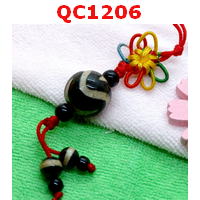 หินทิเบตแขวนมือถือ ลายคลื่น