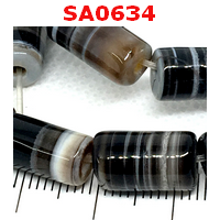 SA0634 : หินอะเกตลาย คละสี 