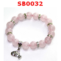 SB0032 : สร้อยข้อมือโรสควอตซ์