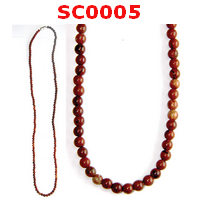 SC0005 : สร้อยคอหินเรดแจ๊สเปอร์