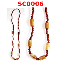 SC0006 : สร้อยคอหินคาร์เนเลียน