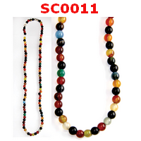 SC0011 : สร้อยคอหิน  9 สี