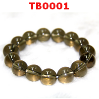 สร้อยข้อมือลูกปัดแก้วสีควัน